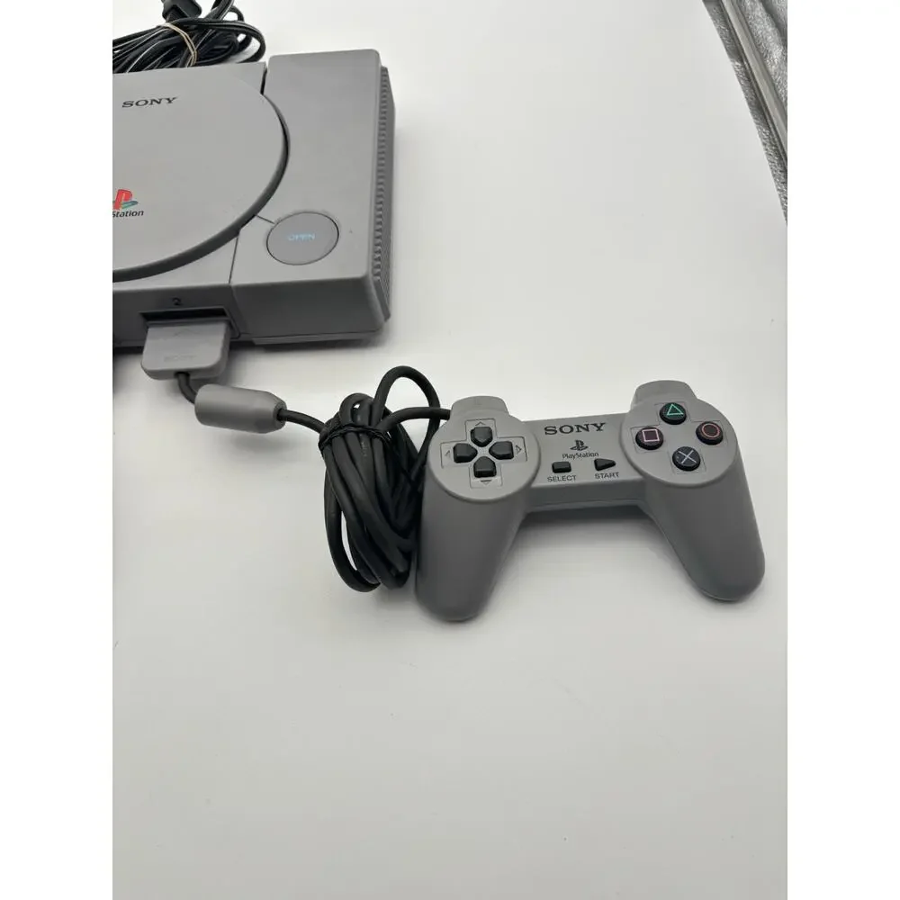 Sony PlayStation Game Console and controllers SCPH-1001 For Parts And Repair